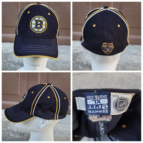 Zephyr Boston Bruins Fitted Hat NHL - Picture 1 of 7
